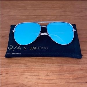 Quay high key sunglasses—blue